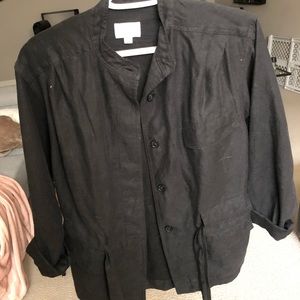 Wilfred Linen Jacket with Tie-Belt